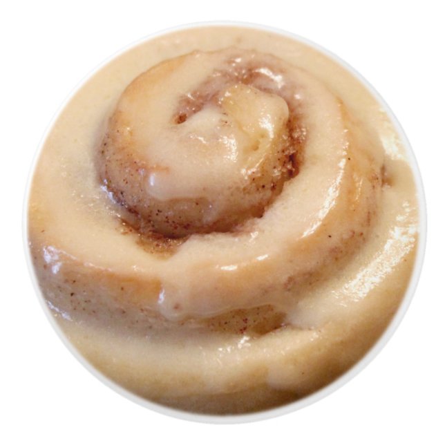 Cinnamon Roll Ceramic Knob (Front)