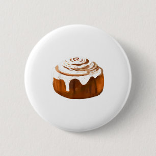Cinnamon Roll Costume Halloween Bread Cosplay Food 6 Cm Round Badge