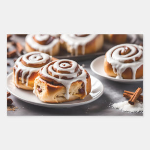 Cinnamon Roll Rectangular Sticker