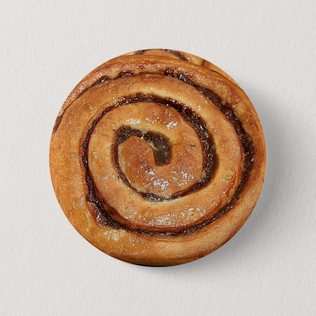 Cinnamon Snail Pastry 6 Cm Round Badge (Front)