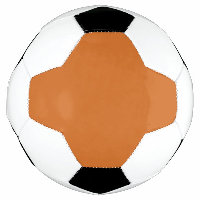 Cinnamon Solid Colour | Classic | Elegant Soccer Ball (Front)