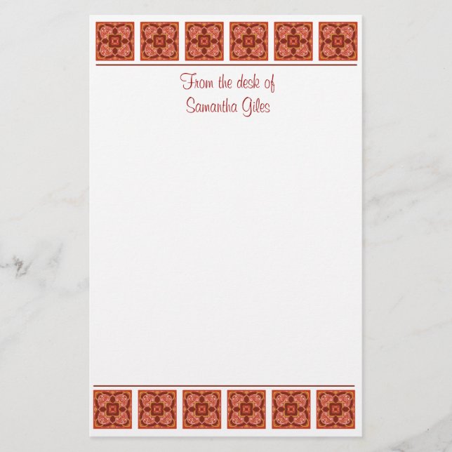 Cinnamon Stationary Stationery (Front)