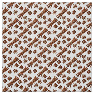 Cinnamon sticks and star anise. fabric