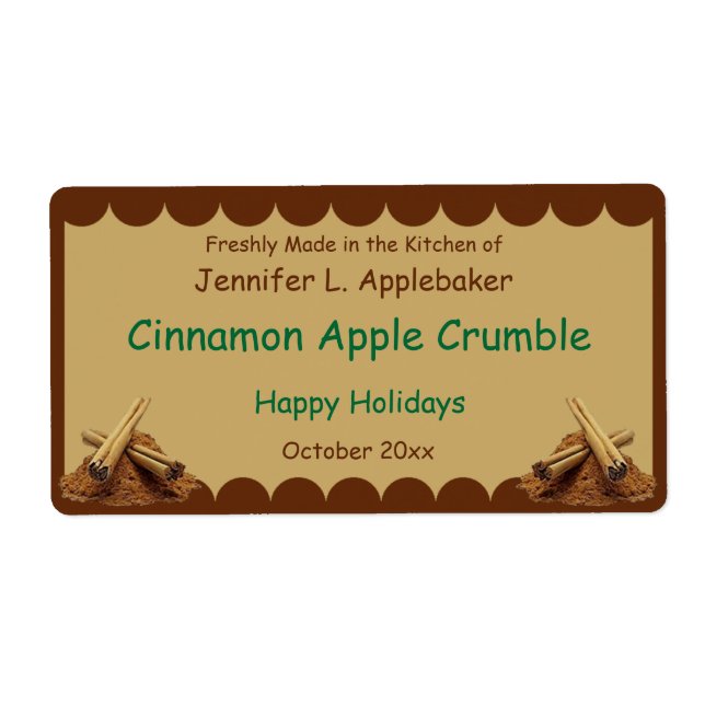 Cinnamon Sticks Scalloped Edge Food (Front)