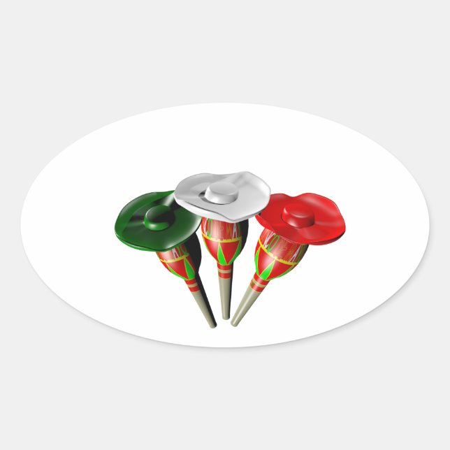Cinqo de Mayo Oval Sticker (Front)