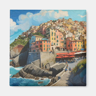 Cinque Terre Art  Magnet