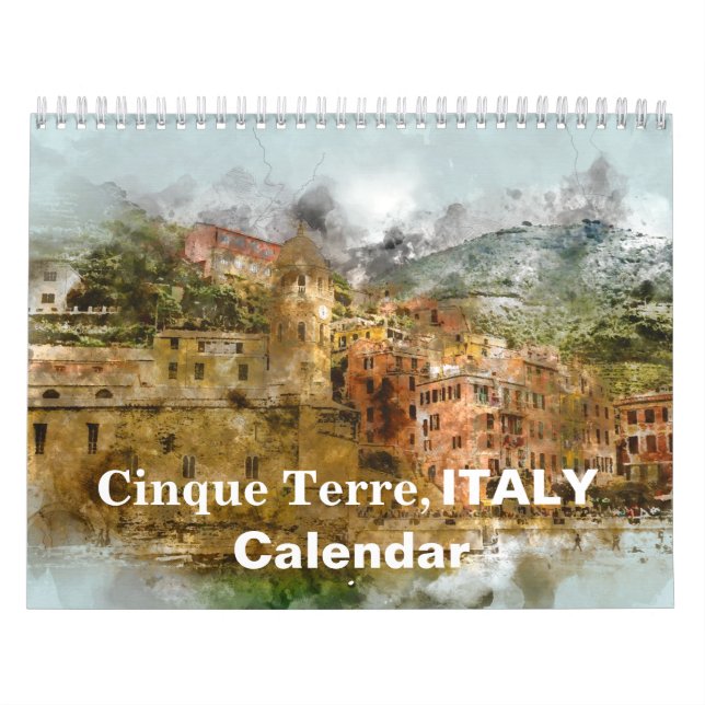 Cinque Terre Italy 2026 Tourism Holiday Calendar (Cover)