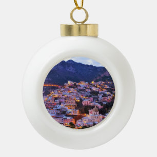 Cinque Terre, Italy Ceramic Ball Christmas Ornament