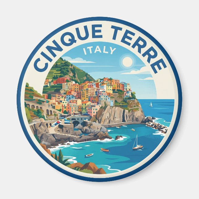 Cinque Terre Italy Magnet (Front)