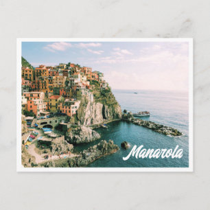 Cinque Terre Italy Manarola Postcard