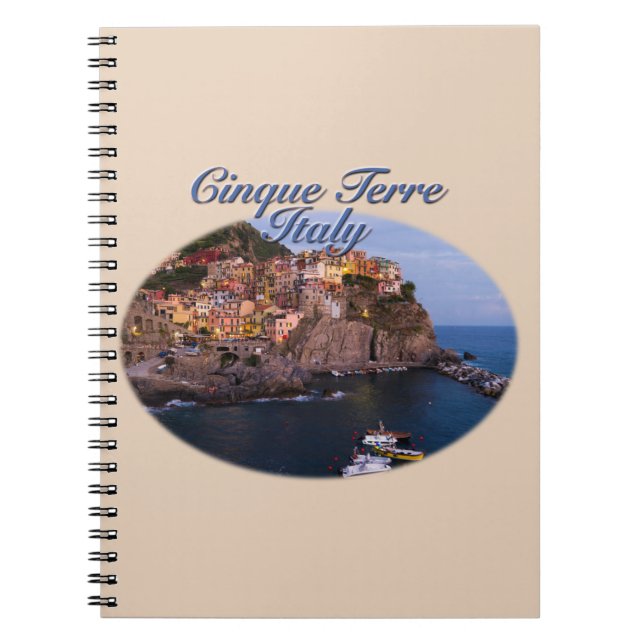 Cinque Terre, Italy: Romantic Evening Notebook (Front)