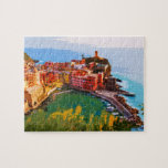 Cinque Terre Italy Summer Travel Postcard Jigsaw Puzzle<br><div class="desc">Design is composed of Cinque Terre,  Italy.</div>
