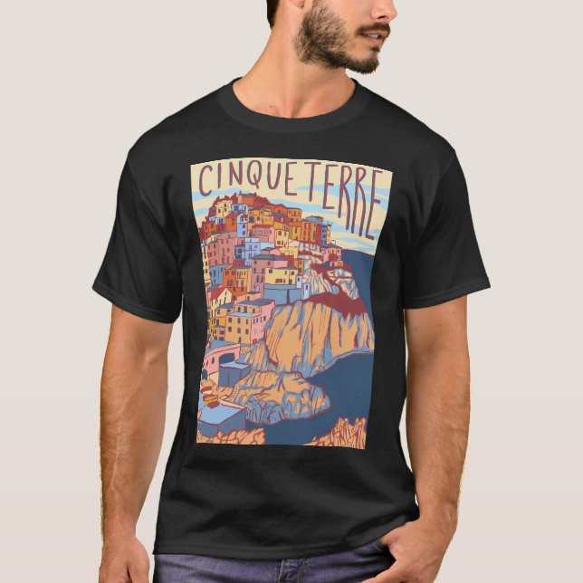 Cinque Terre Italy T-Shirt (Front)
