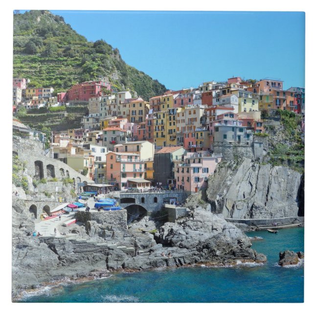 Cinque Terre, Italy Tile (Front)