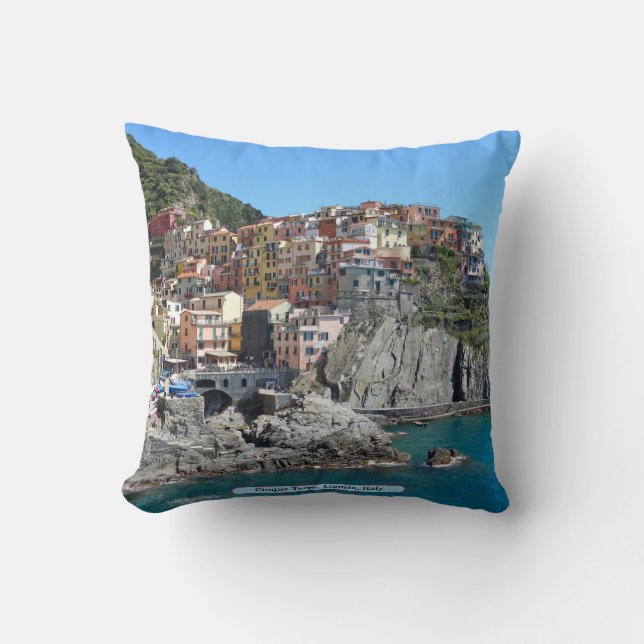 Cinque Terre, Liguria, Italy Cushion (Front)