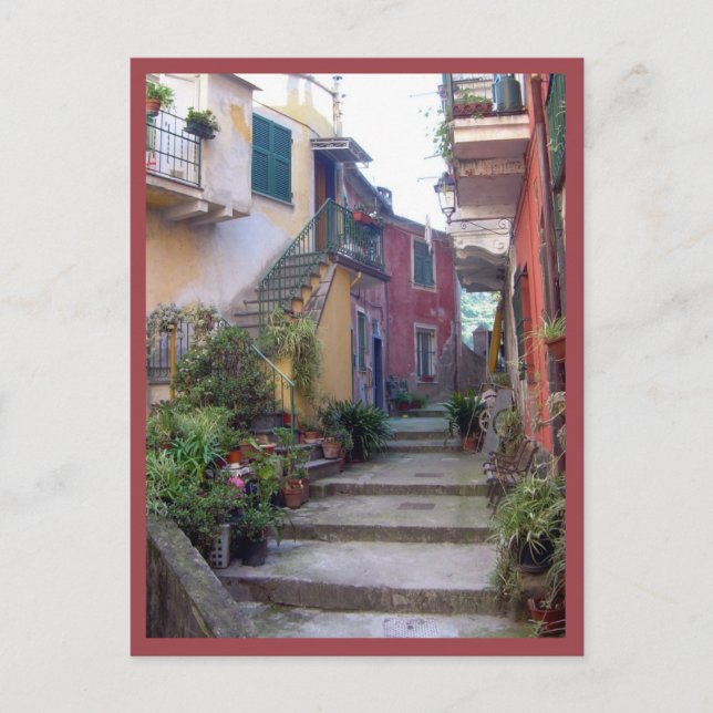 Cinque Terre (Monterosso Street) Postcard (Front)