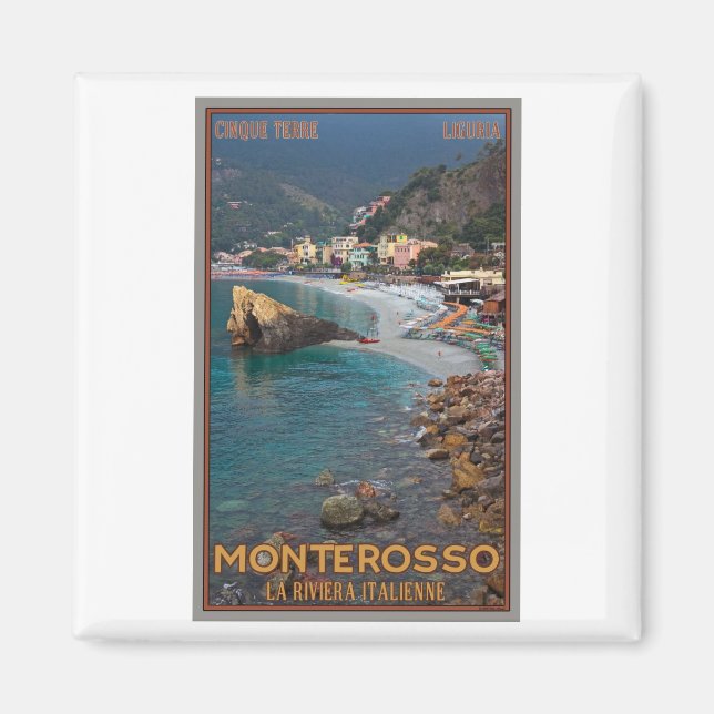 Cinque Terre - Morning Monterosso Beach Magnet (Front)