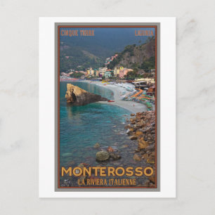 Cinque Terre - Morning Monterosso Beach Postcard