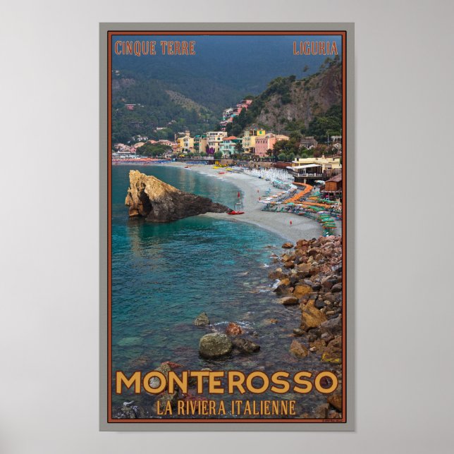 Cinque Terre - Morning Monterosso Beach Poster (Front)