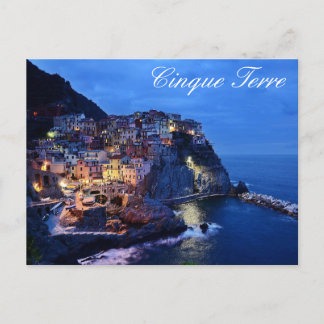 Cinque Terre Nightline Postcard