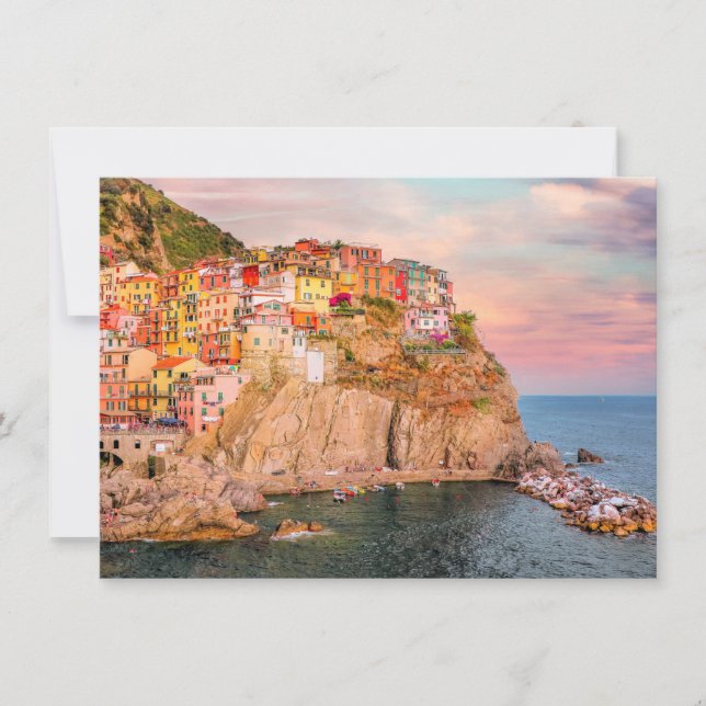 Cinque Terre, Sunset Card (Front)