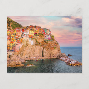Cinque Terre, Sunset Postcard