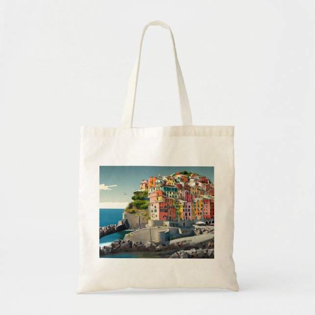 Cinque Terre Tote Bag (5 terre 3) (Front)