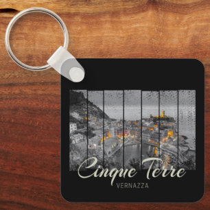 Cinque Terre Vernazza Italy vintage Souvenir Key Ring