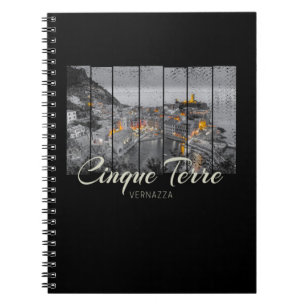 Cinque Terre Vernazza Italy vintage Souvenir Notebook