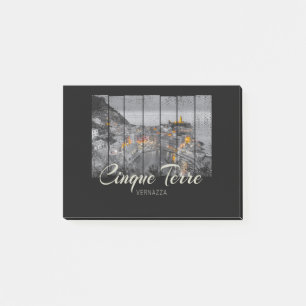 Cinque Terre Vernazza Italy vintage Souvenir Post-it Notes