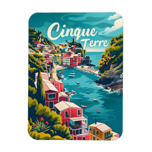 Cinque Terre Vintage Magnet