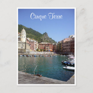 cinque vernazza swim postcard