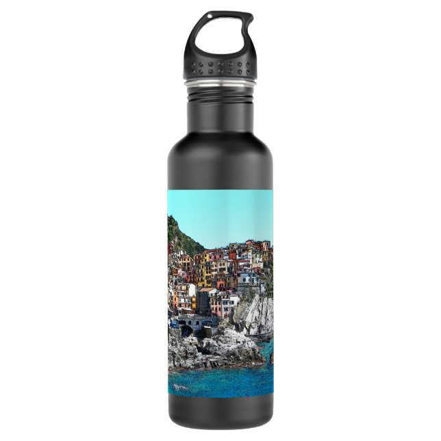 CinqueTerre20150901.jpg 710 Ml Water Bottle (Front)