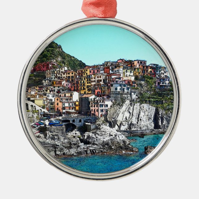 CinqueTerre20150901 Metal Tree Decoration (Front)