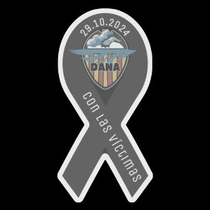 Cinta de luto valencia dana ribbon