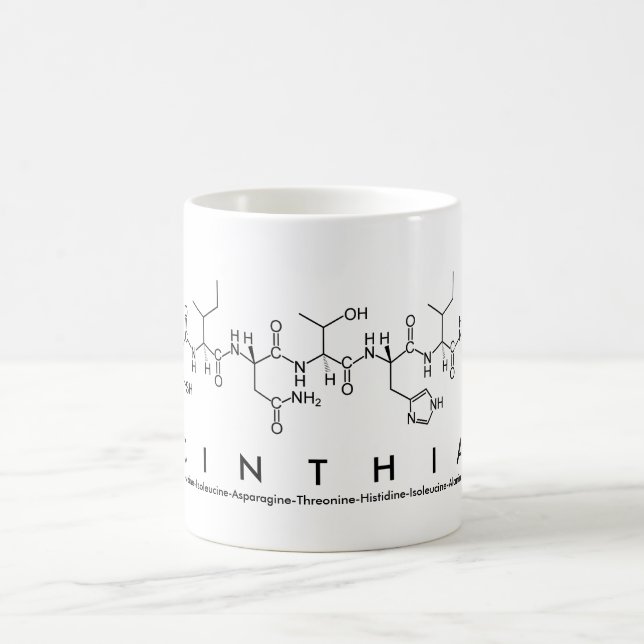 Cinthia peptide name mug (Center)
