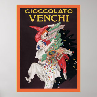 Cioccolato Venchi ~ Vintage Advertisement Poster