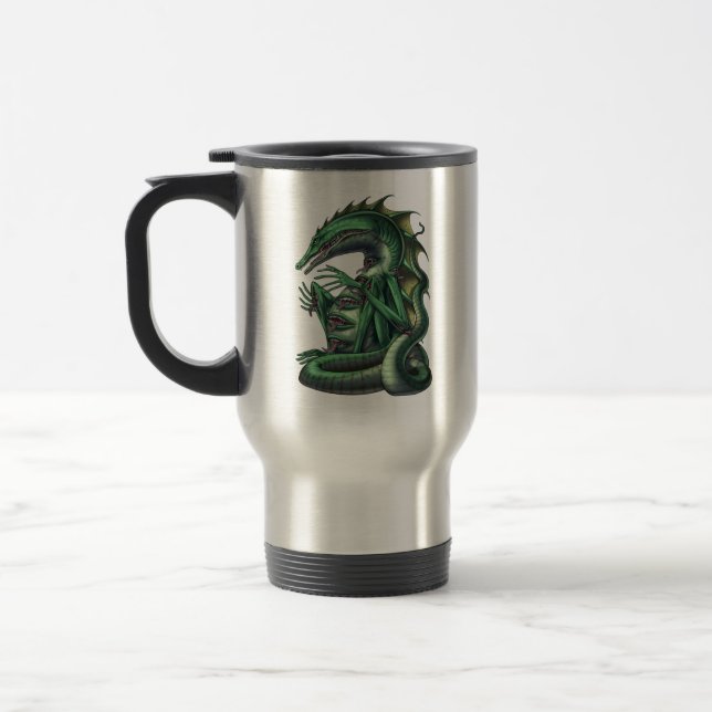 CipactliAztec Mythology Creature Cipactli Travel Mug (Left)