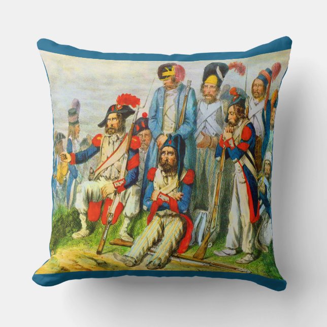 circa 1796 Napoleon’s soldiers Cushion (Front)