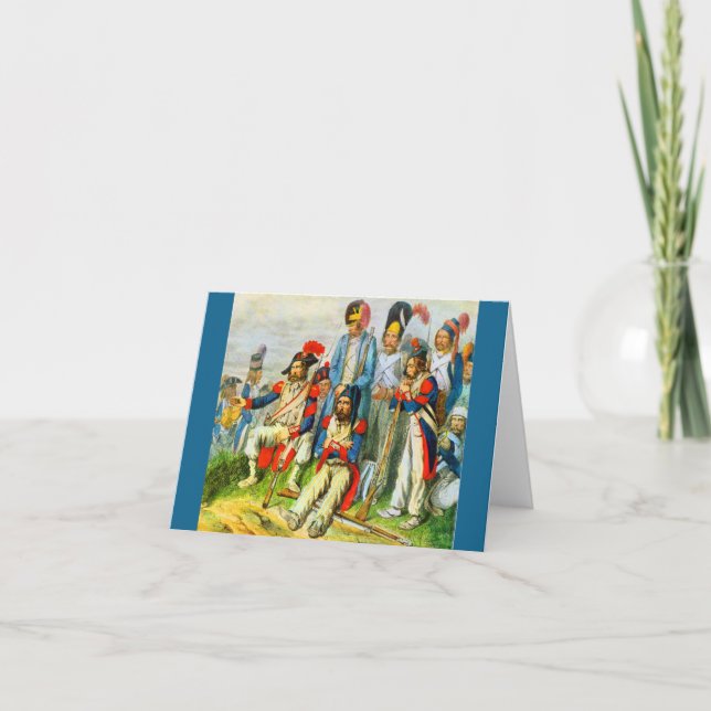 circa 1796 Napoleon’s soldiers Note Card (Front)