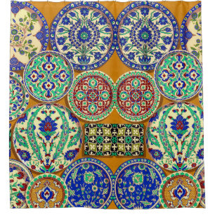 circa 1890 Persian motifs print Shower Curtain