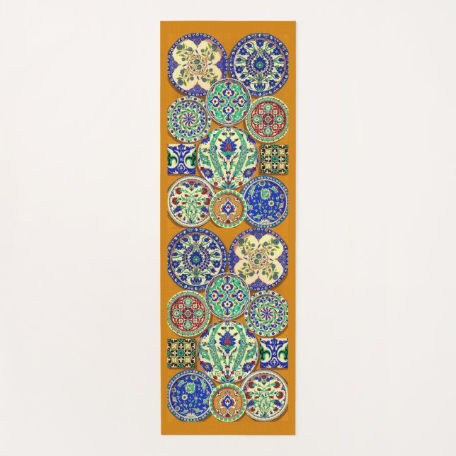 circa 1890 Persian motifs print Yoga Mat (Front)
