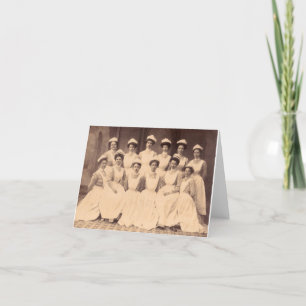 circa 1914 nursing school graduates card