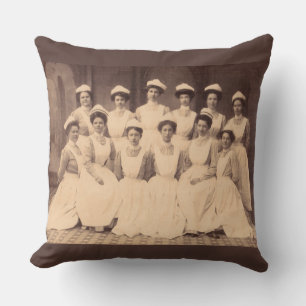 circa 1914 nursing school graduates cushion