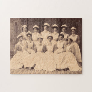 circa 1914 nursing school graduates jigsaw puzzle