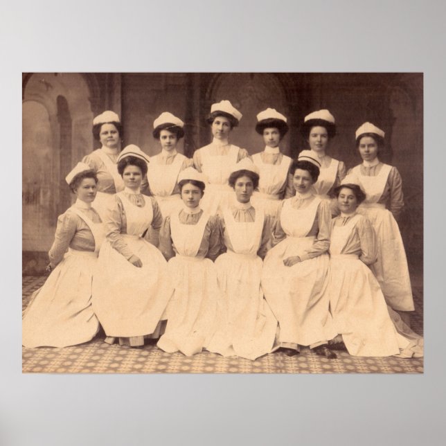 circa 1914 nursing school graduates poster (Front)