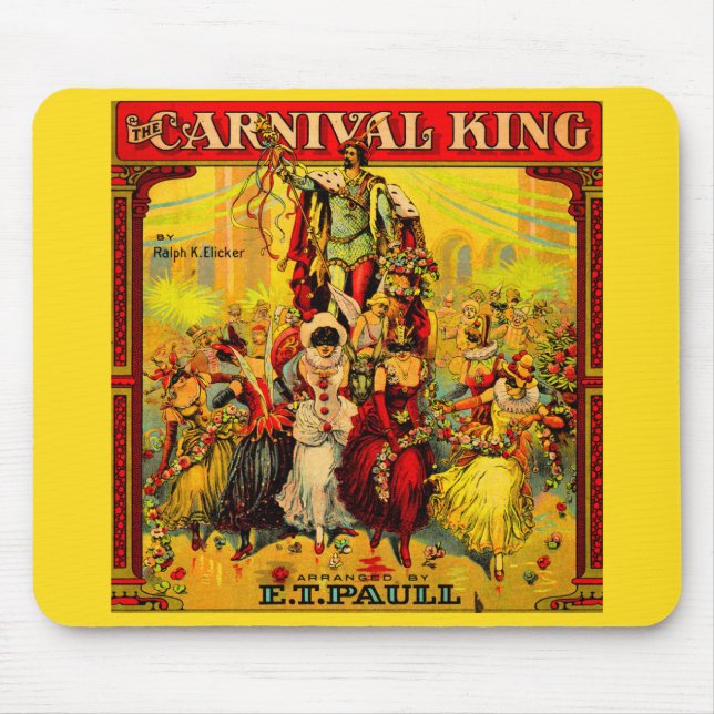 circa 1915 sheet music The Carnival King Mouse Pad (Front)
