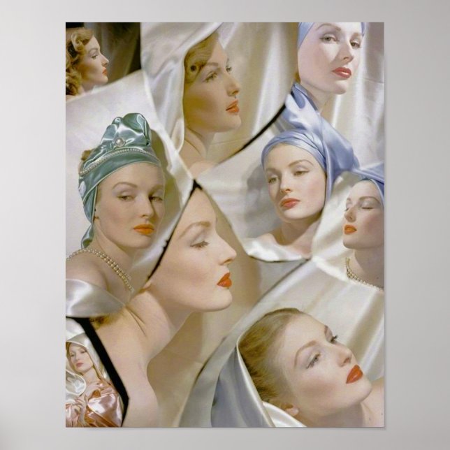 circa 1940 beautiful women print (Front)