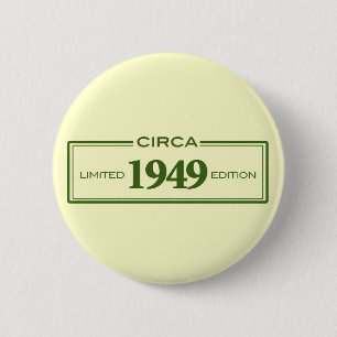 circa 1949 6 cm round badge