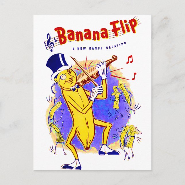 circa 1950 Banana Flip sheet music cover Postcard (Front)